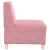 Sofa Fotel Różowy 55 cm Aksamit