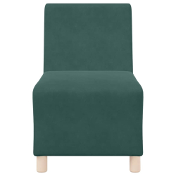 Sofa Fotel Ciemnozielony 55 cm Aksamit