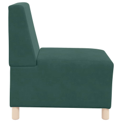 Sofa Fotel Ciemnozielony 55 cm Aksamit