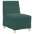 Sofa Fotel Ciemnozielony 55 cm Aksamit