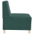 Sofa Fotel Ciemnozielony 55 cm Aksamit