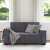 Sofa 2-osobowa, ciemnoszary, 120 cm, tapicerowana aksamitem