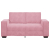 Sofa 2-osobowa, różowy, 120 cm, tapicerowana aksamitem
