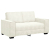 Sofa 2-osobowa, kremowy, 120 cm, tapicerowana aksamitem