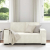 Sofa 2-osobowa, kremowy, 120 cm, tapicerowana aksamitem