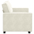 Sofa 2-osobowa, kremowy, 120 cm, tapicerowana aksamitem