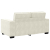 Sofa 2-osobowa, kremowy, 120 cm, tapicerowana aksamitem