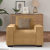 Sofa Fotel Brązowy 59 cm Aksamit