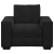 Sofa Fotel Czarny 59 cm Aksamit
