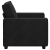 Sofa Fotel Czarny 59 cm Aksamit