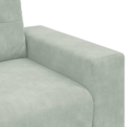Sofa Fotel Jasnoszary 59 cm Aksamit
