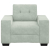 Sofa Fotel Jasnoszary 59 cm Aksamit