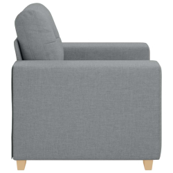 Fotel, jasnoszary, 59 cm, obity tkaniną