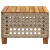 Stolik ogrodowy, beż, 55x55x36 cm, rattan PE i drewno akacjowe