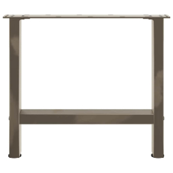 Nogi do stolika kawowego, naturalna stal, 2 szt., 50x(42-43) cm