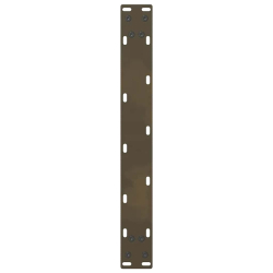 Nogi do stolika kawowego, naturalna stal, 2 szt., 50x(42-43) cm