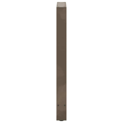 Nogi do stolika kawowego, naturalna stal, 2 szt., 40x(90-91) cm