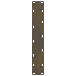 Nogi do stolika kawowego, naturalna stal, 2 szt., 40x(90-91) cm