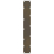 Nogi do stolika kawowego, naturalna stal, 2 szt., 40x(90-91) cm