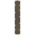 Nogi do stolika kawowego, naturalna stal, 2 szt., 50x(90-91) cm