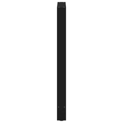 Nogi do stolika kawowego, czarne, 2 szt., 60x(100-101) cm, stal