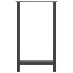 Nogi do stolika kawowego, antracyt, 2 szt., 60x(100-101) cm