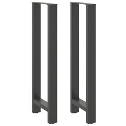 Nogi do stolika kawowego, antracyt, 2 szt., 40x(110-111) cm