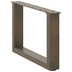 Nogi do stolika kawowego, 2 szt., naturalna stal, 50x(30-31) cm