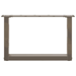 Nogi do stolika kawowego, 2 szt., naturalna stal, 50x(30-31) cm
