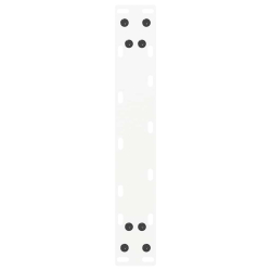 Nogi do stolika kawowego, 2 szt., białe, 38x(42-43) cm, stal