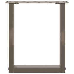 Nogi do stolika kawowego, 2 szt., naturalna stal, 28x(42-43) cm