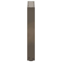 Nogi do stolika kawowego, 2 szt., naturalna stal, 28x(42-43) cm