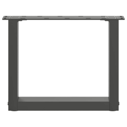 Nogi do stolika kawowego, 2 szt., antracyt, 30x(30-31) cm, stal