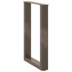 Nogi do stolika kawowego, 2 szt., naturalna stal, 50x(72-73) cm