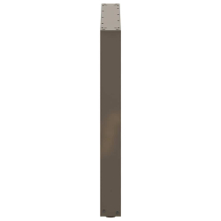 Nogi do stolika kawowego, 2 szt., naturalna stal, 80x(72-73) cm