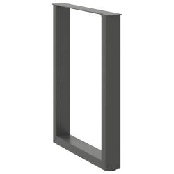 Nogi do stolika kawowego, 2 szt., naturalna stal, 70x(72-73) cm