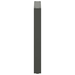 Nogi do stolika kawowego, 2 szt., naturalna stal, 70x(72-73) cm