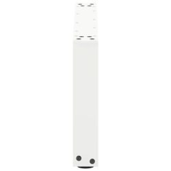 Nogi do stolika kawowego, 2 szt., białe, 70x(30-31) cm, stal