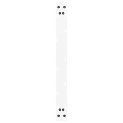 Nogi do stolika kawowego, 2 szt., białe, 70x(30-31) cm, stal