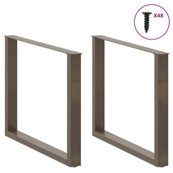 Nogi do stołu jadalnianego, 3 szt., 100x(72-73) cm, stal