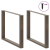 Nogi do stołu jadalnianego, 3 szt., 100x(72-73) cm, stal