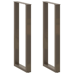 Nogi do stolika kawowego 2 szt. naturalna stal 40x(100-111) cm