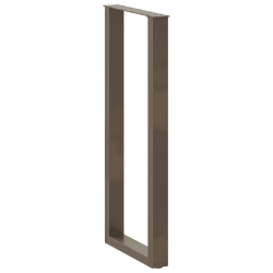Nogi do stolika kawowego 2 szt. naturalna stal 40x(100-111) cm