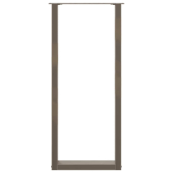 Nogi do stolika kawowego 2 szt. naturalna stal 40x(100-111) cm