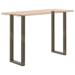 Nogi do stolika kawowego 2 szt. naturalna stal 40x(100-111) cm