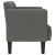 Sofa dwuosobowa Ciemnoszara 111 cm Tkanina