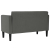 Sofa dwuosobowa Ciemnoszara 111 cm Tkanina