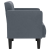 Sofa Fotel z Podłokietnikami Ciemnoszary 53 cm Aksamit