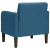 Sofa Fotel z Podłokietnikami Niebieski 54 cm Aksamit