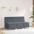 Sofa Fotel Ciemnoszary 55 cm Aksamit